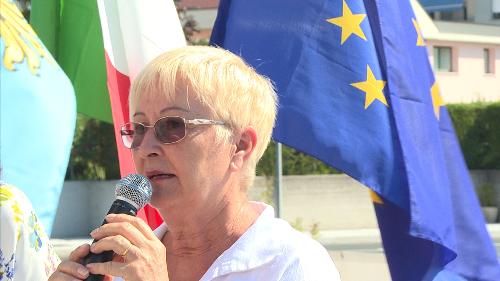 Renata Bagatin (Consigliere regionale FVG) all'inaugurazione di un nuovo tratto della Strada del Mobile - Prata di Pordenone 01/08/2017